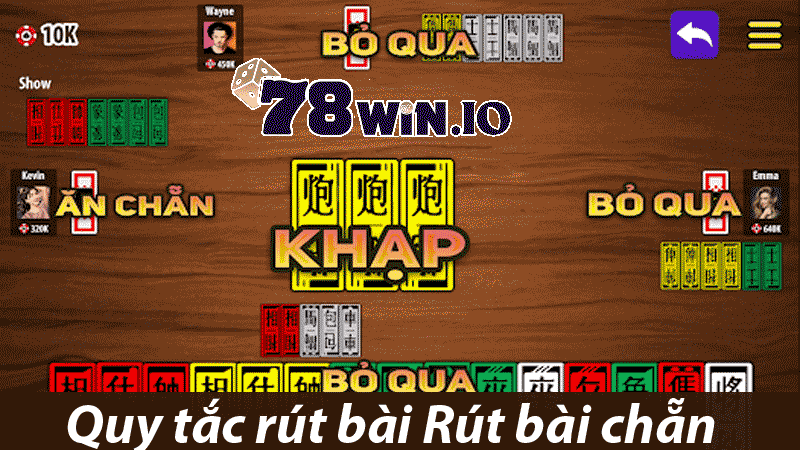 Quy tắc rút bài Rút bài chẵn